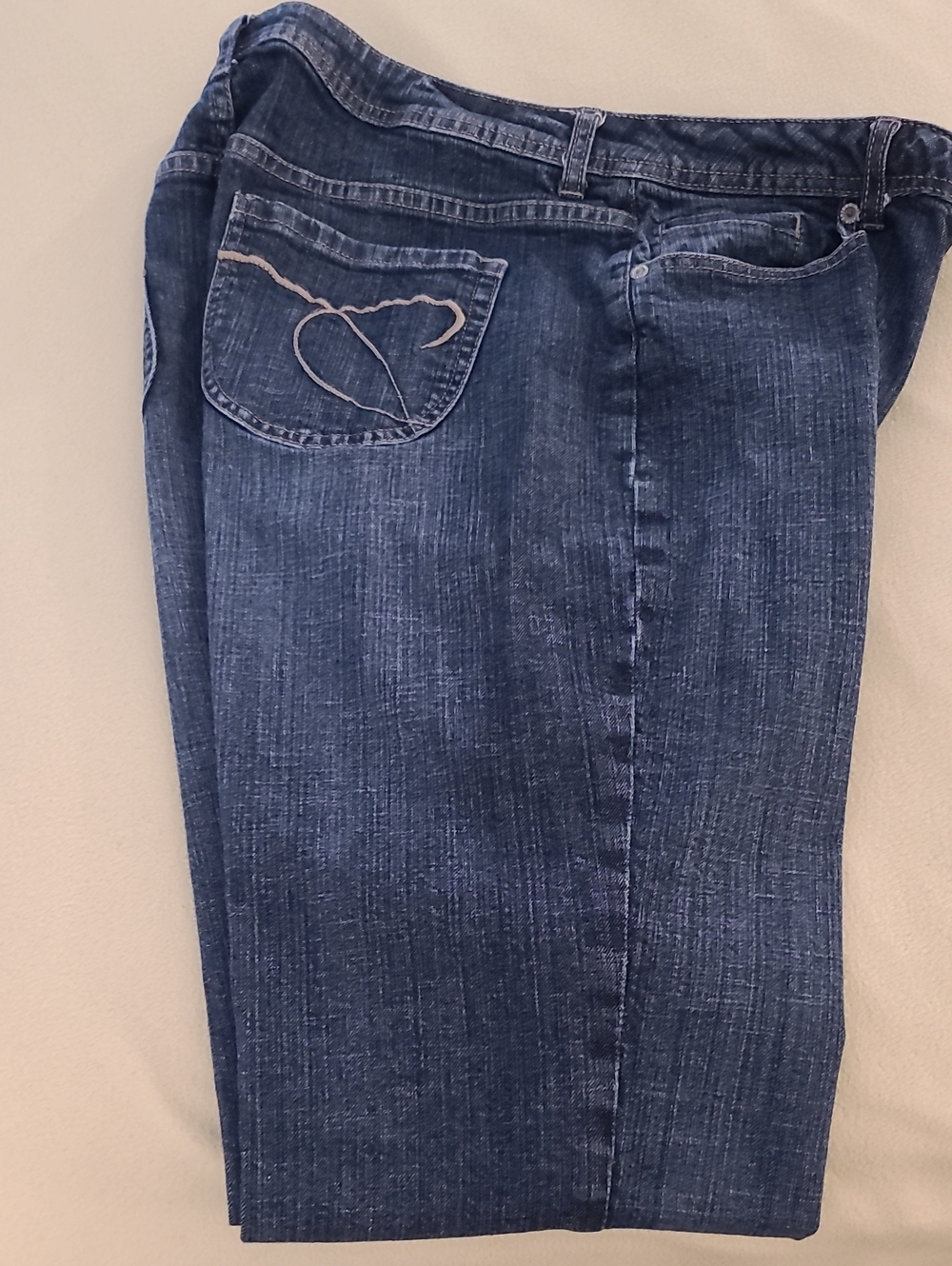 Chico's Women's Straight-Leg Jeans in Dark Blue Wash